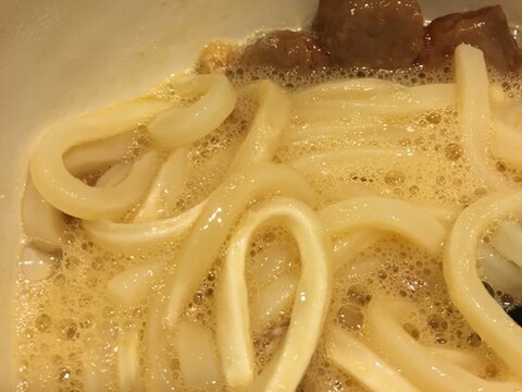 卵かけ納豆うどん